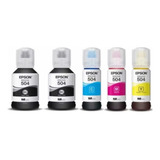 Kit 5 Refil Original Epson T504 L4150 L4160 L4260 L6161l6171
