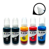 Kit 5 Refil Tinta Compativel Epson L355 L365 L380 L455 L395