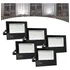 Kit 5 Refletor Led Ry Slim Smd 100 W Holofote Bivolt Ip66 Frio Carcaça Preto Luz Branco Frio 110v 220v Ry