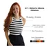 Kit 5 Regata Feminina Canelada Ribana Blusa Algodão Premium