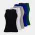 Kit 5 Regata Nadador Blusa Feminina Viscolycra Academia Lisa