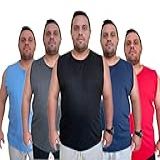 Kit 5 Regata Plus Size Masculina De Algodão Dasma Tamanho Grande G1 Ao G4 Tamanho G3 Cor Colorido