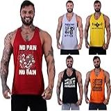 Kit 5 Regatas Cavada Masculina MXD Conceito Academia Musculação Treino Gym M Opção 11 