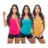 Kit 5 Regatas Corte A Laser Academia Detalhe Fitness Lisa Fe