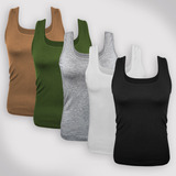 Kit 5 Regatas Femininas