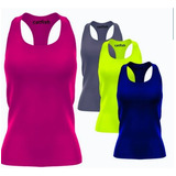 Kit 5 Regatas Femininas Dry Fit Moda Fitness Basica
