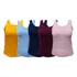 Kit 5 Regatas Plus Size Alça Larga Blusa Básica Feminina