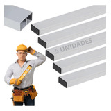 Kit 5 Regua Aluminio Pedreiro Construção Reboco 45mmx20mm