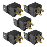 Kit 5 Rele Auxiliar 4 Pinos 12v 40a Universal P Carro