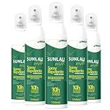 Kit 5 Repelentes Contra Insetos Sunlau Max Spray Proteção 10h Hipoalergêncico C Icaridina 100ml