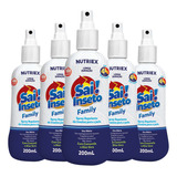 Kit 5 Repelentes Sai Inseto Spray Family 200ml 4 Horas