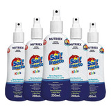 Kit 5 Repelentes Spray Sai Inseto Kids 4h 200ml