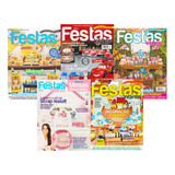 Kit 5 Revistas Coleção Festas Infantis Decorações E Ideias