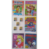 Kit 5 Revistas Colorir E Atividades Com 5 Caixas De Giz De Cera 5 Cores O Kit Compôe 5 Revistas Para Pintar E Colorir Com Jogos E Atividades E Traz Uma Caixinha De Giz De