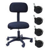 Kit 5 Rodinhas Para Cadeira Anti Risco Roda