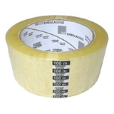 Kit 5 Rolo Fita Larga Transparente 48mm X 100 Metros