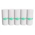 Kit 5 Rolo Papel Adesivo Autocolante Mini Impressora Térmica Cor Branco