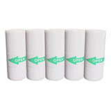Kit 5 Rolo Papel Adesivo Autocolante Mini Impressora Térmica Cor Branco