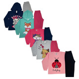 Kit 5 Roupa Infantil De Frio Inverno Menina Atacado