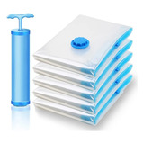Kit 5 Saco A Vácuo Protetor Organizador 50 X 60cm Bomba