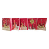 Kit 5 Sacolas Para Presente Figuras Natalinas