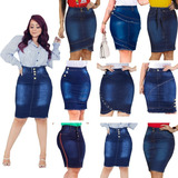 Kit 5 Saia Jeans