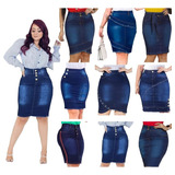Kit 5 Saia Jeans