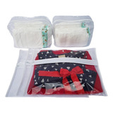 Kit 5 Saquinho Maternidade 2 Organizador Troca De Fraldas