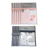 Kit 5 Saquinhos Personalizados Maternidade Viagem Mala Bebê