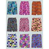 Kit 5 Short Ciclista Menina Bermuda Cotton Infantil Juvenil