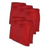 Kit 5 Short Saia Juvenil Helanca Vermelho Tamanho 12