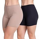 Kit 5 Shorts Anágua Íntimo Segunda Pele Poliamida Conforto Tamanho G Cor Sortido
