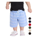 Kit 5 Shorts Bermuda Bebê Menino Infantil Verão Algodão