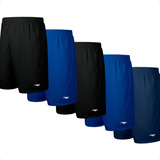 Kit 5 Shorts Calção Futebol Academia Treino Corrida Penalty