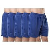 Kit 5 Shorts Masculino Elite Calção Academia Futebol BR Alfa XGG Regular Regular Azul Marinho 