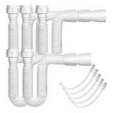 Kit 5 Sifão Ajustavel 5 Engate Flex 1 2 40cm Pvc Tigre
