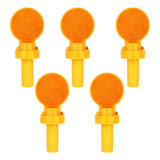 Kit 5 Sinalizador Viário Mini Super Pisca Led 12 Cone Alerta