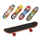 Kit 5 Skate De Dedo Infantil Profissional Mini Fingerboard Metal Com Lixa Conjunto Brinquedo Qualidade Top