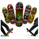 Kit 5 Skate Dedo Profissional Fingerboard C Rolamento Metal