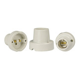 Kit 5 Soquete Bocal Receptáculo E 27 Porcelana G20 Fixo Teto