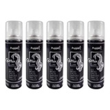 Kit 5 Spray Glitter Brilho Carnaval Cabelo Roupa Corpo Prata