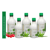 Kit 5 Suco De Aloe Vera Reviva D Acerola Babosa Concentrada