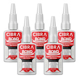 Kit 5 Super Adesivo Instantâneo Cibra Bond 20g Universal