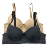 Kit 5 Sutiã Plus Size Básico Comum De Bojo Alças Reforçadas