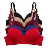 Kit 5 Sutiã Plus Size Reforçado Soutien Bojão Lingerie