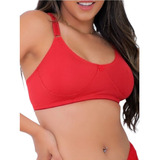 Kit 5 Sutiãs Plus Size Reforçado S Bojo S aro Cores Lisas