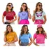 Kit 5 T-shirt Feminina Malha 100% Algodão Atacado Revenda