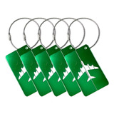 Kit 5 Tags De Mala Em Alumínio Identificador De Bagagem