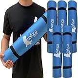 Kit 5 Tapetes Yoga Mat Exercícios Em EVA 50x180cm 5mm DF1032 Azul Dafoca Sports