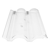 Kit 5 Telhas Transparente Plastica Tradição Tegula